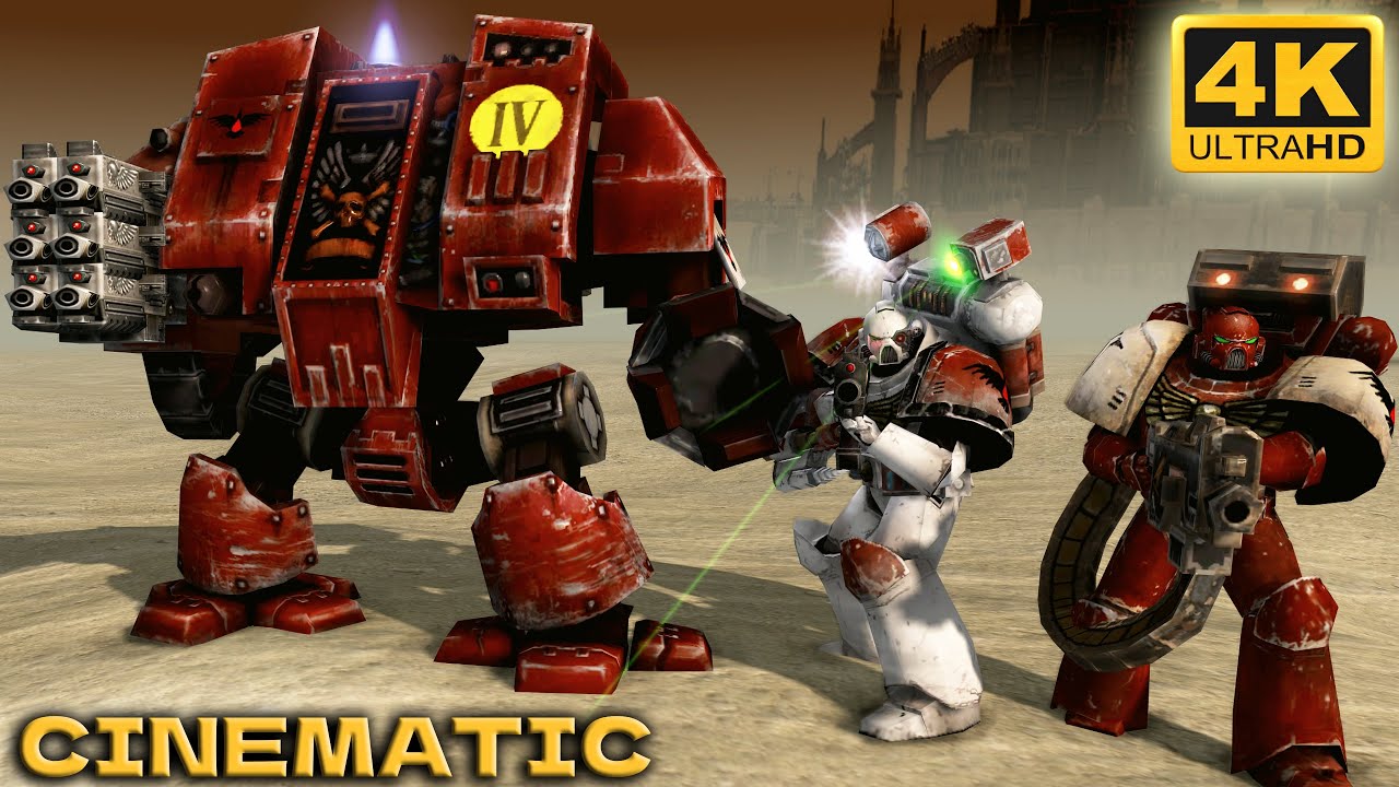 WARHAMMER 40K CLASSIC BATTLE - Blood Ravens vs Orks (4K, Cinematic)