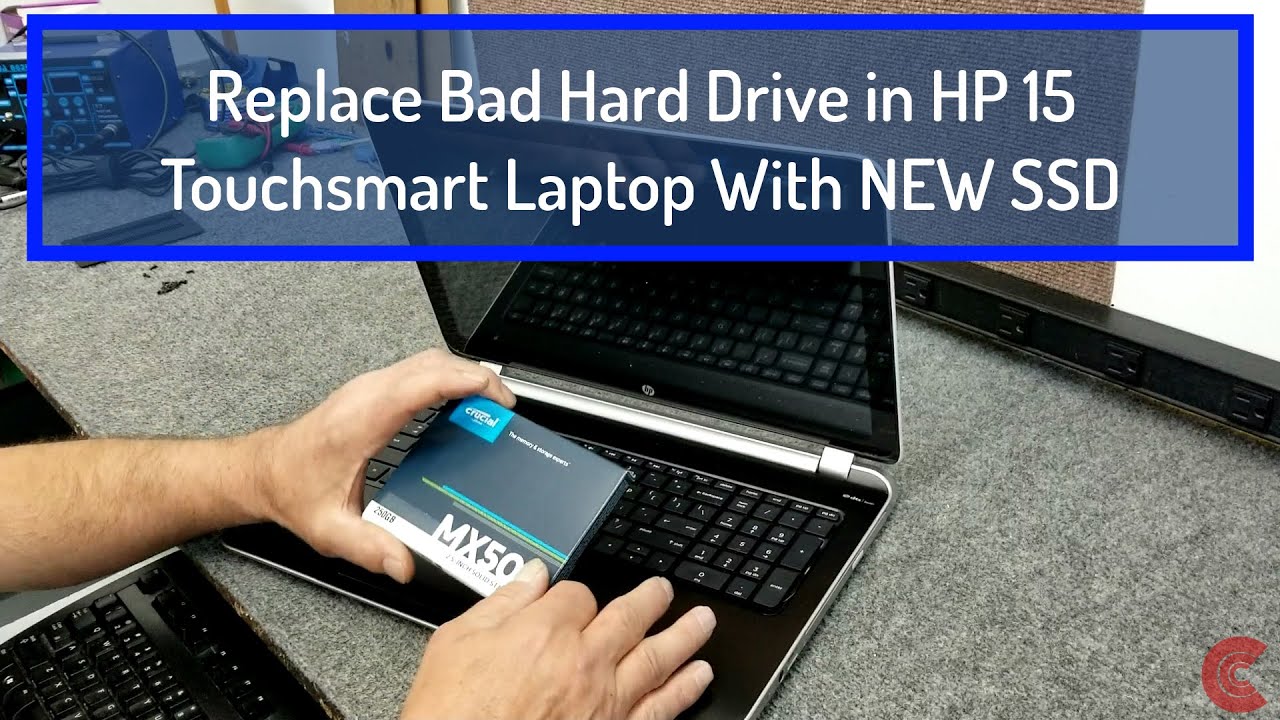 Replace Bad Hard Drive With New SSD in HP Touchsmart Laptop