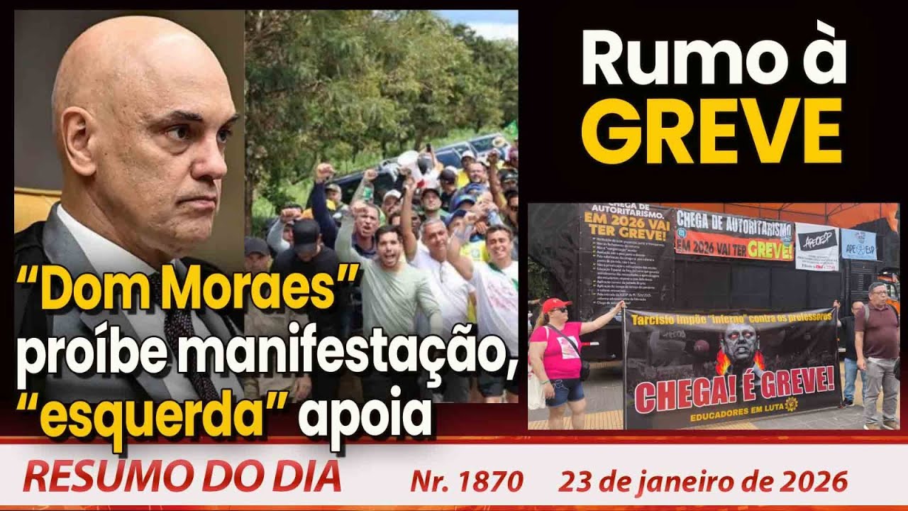 “Dom Moraes” proíbe manifestação, “esquerda” apoia. Rumo à greve