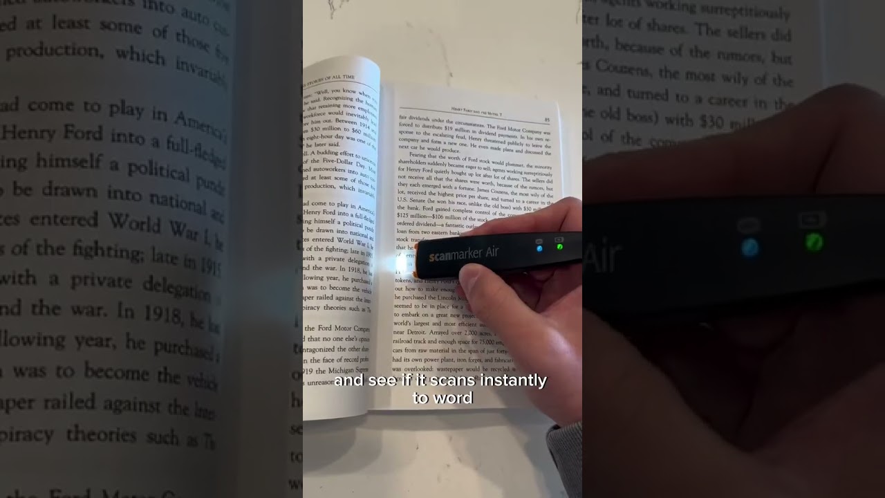 Scanmarker Reader empowers your ability to read, learn and understand printed text at home and away.