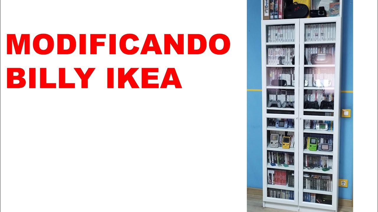 Modifico la Billy de Ikea para que quepan más juegos