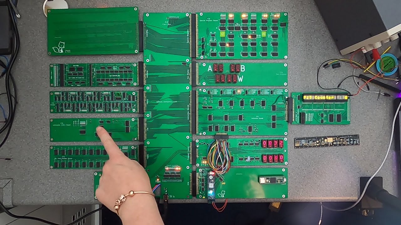 PJ5 CPU Divider and Display/RAM boards