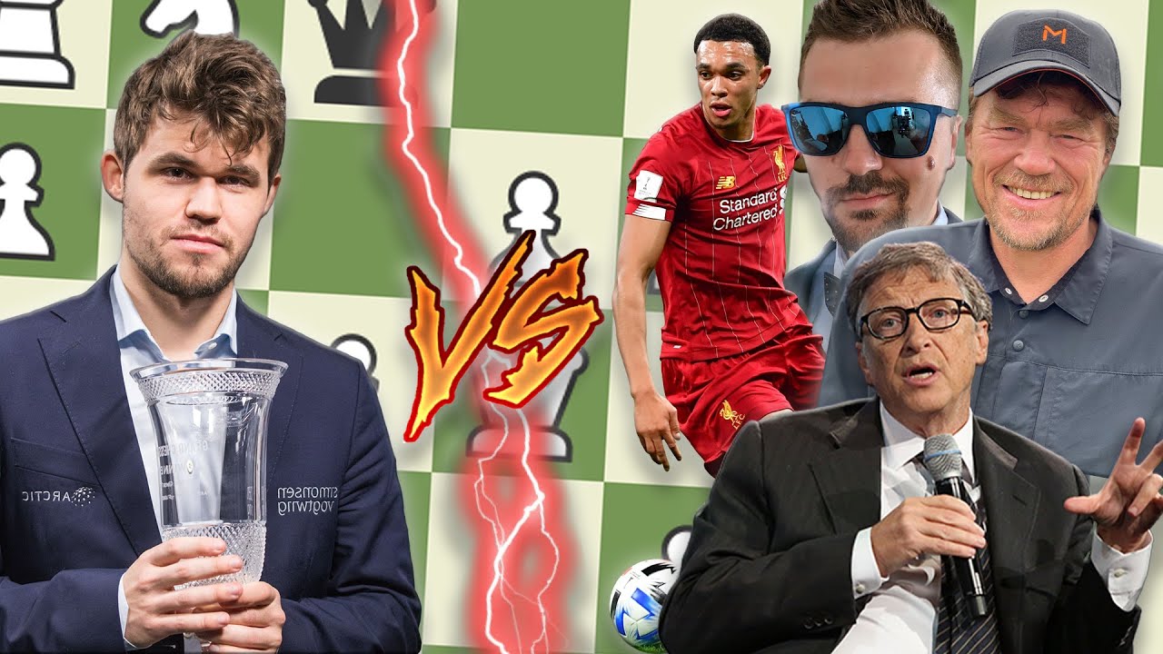 Magnus Carlsen VS Celebrities Compilation
