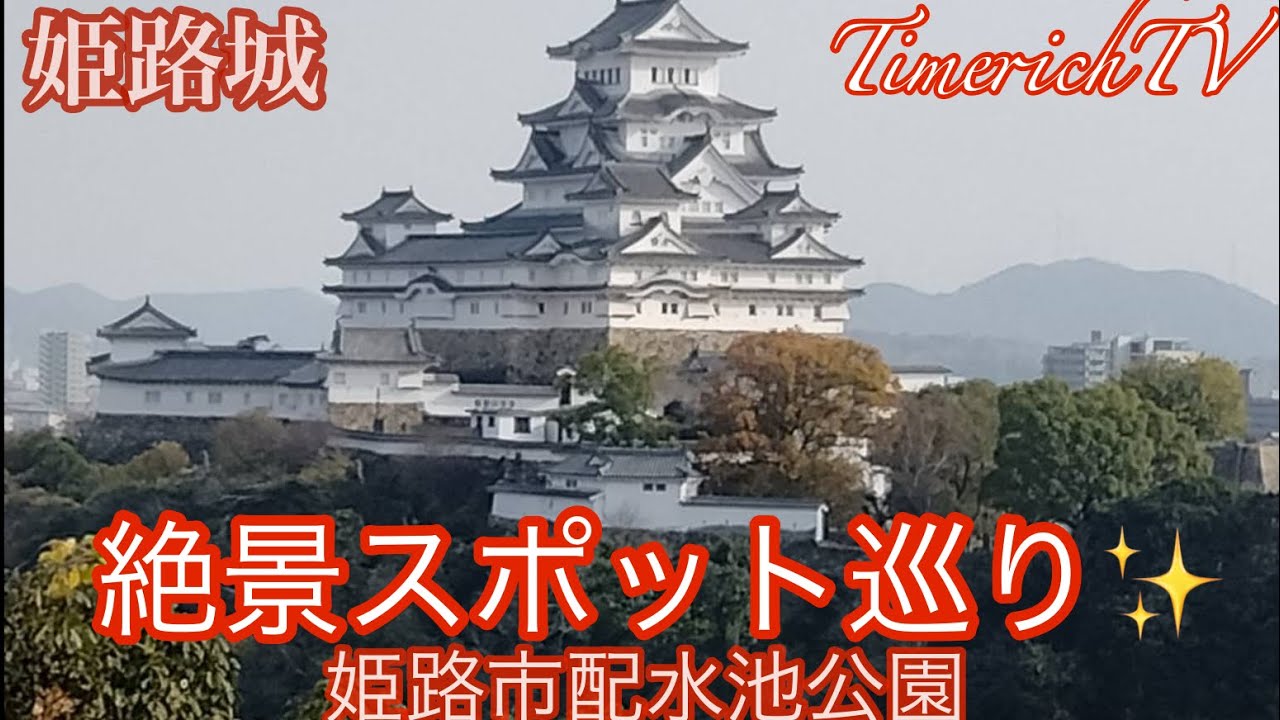 穴場✨絶景巡り✨高台から見る美しい姫路城🏯