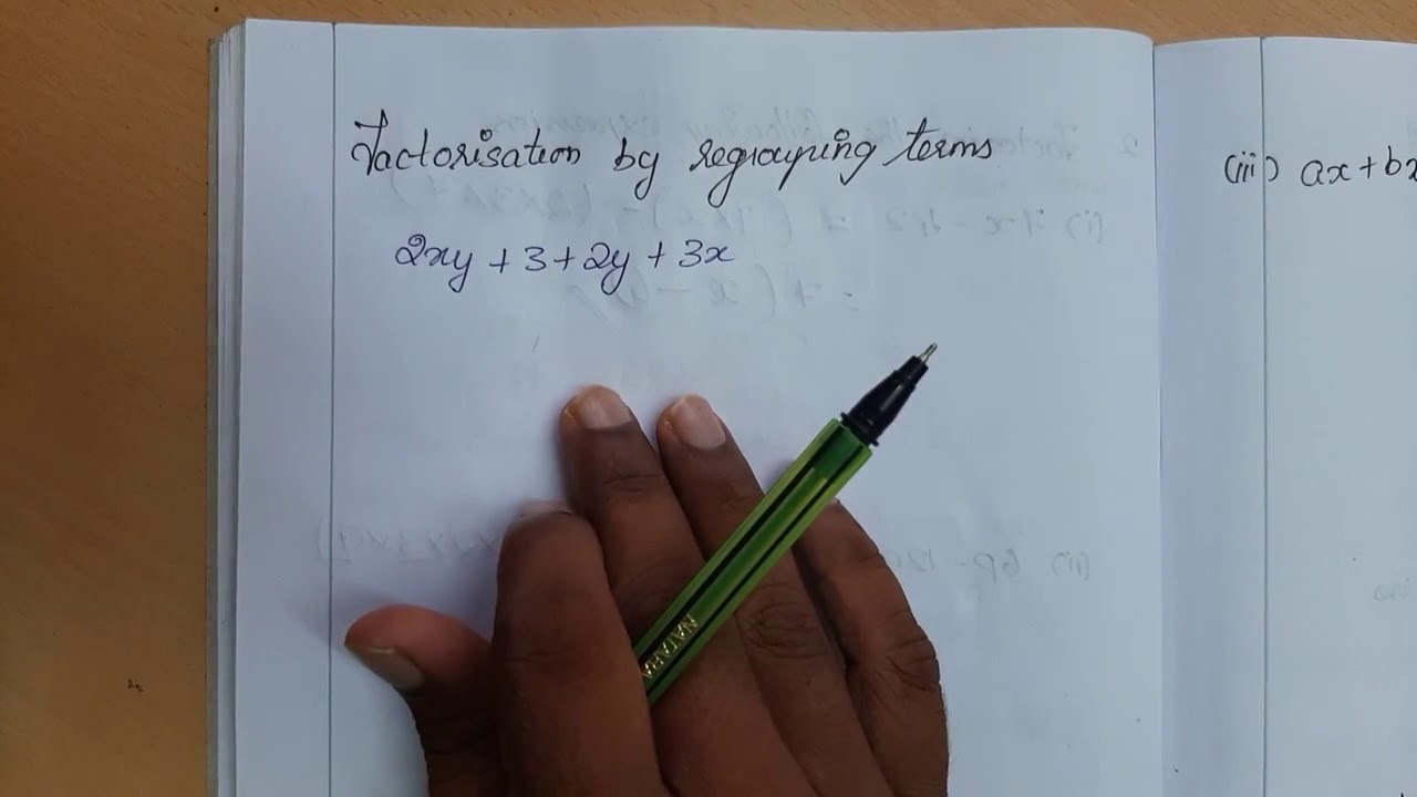 Class 8 | chap 14 | Factorisation | by regrouping terms