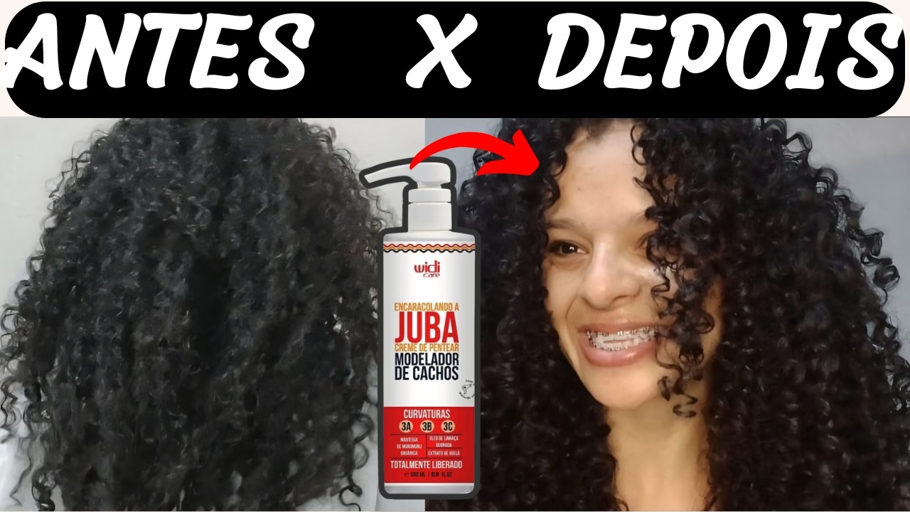 1° VÍDEO DE 2026 | TESTEI JUBA NOS MEUS CACHOS