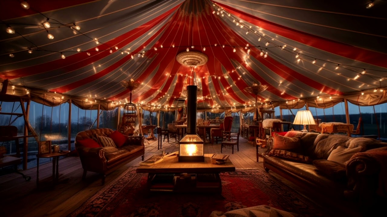Circus Living Room | RAIN SOUNDS | Sleep and Relaxation | Ambience