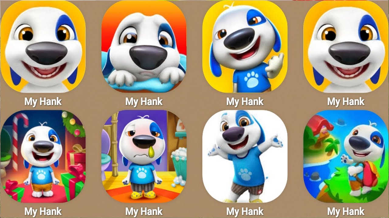 My Talking Hank new update Explore small islands and scary foods...