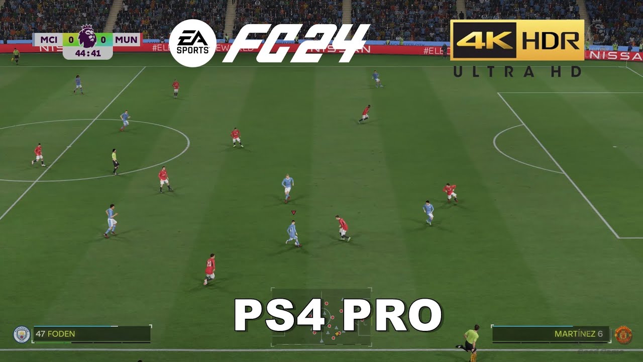 Геймплей FC 24 старого поколения PS4 Pro [4K HDR]