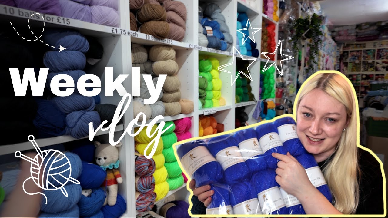 Exploring a Craft Charity Shop & Adding Sparkly Yarn to My Stash!🧶