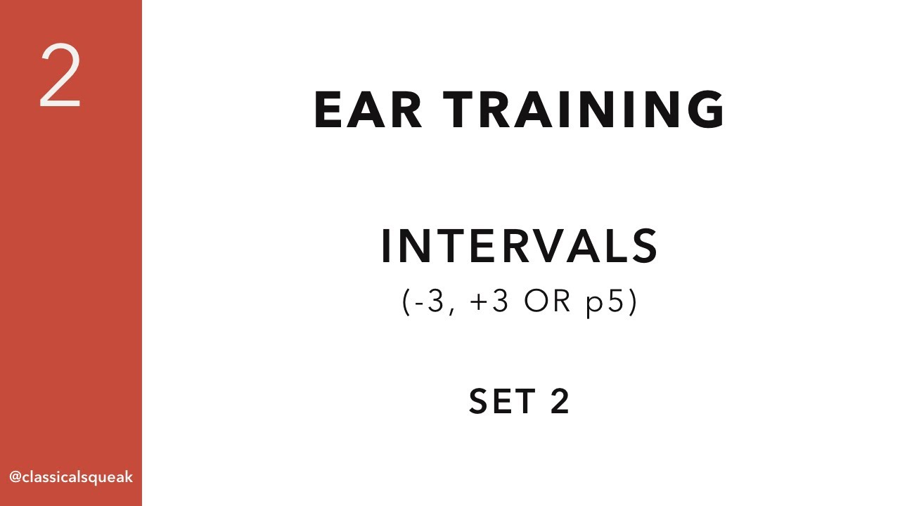 RCM Level 2 Intervals (Ear Training Minor Third, Major Third, Perfect Fifth / -3, +3, or p5) | Set 2