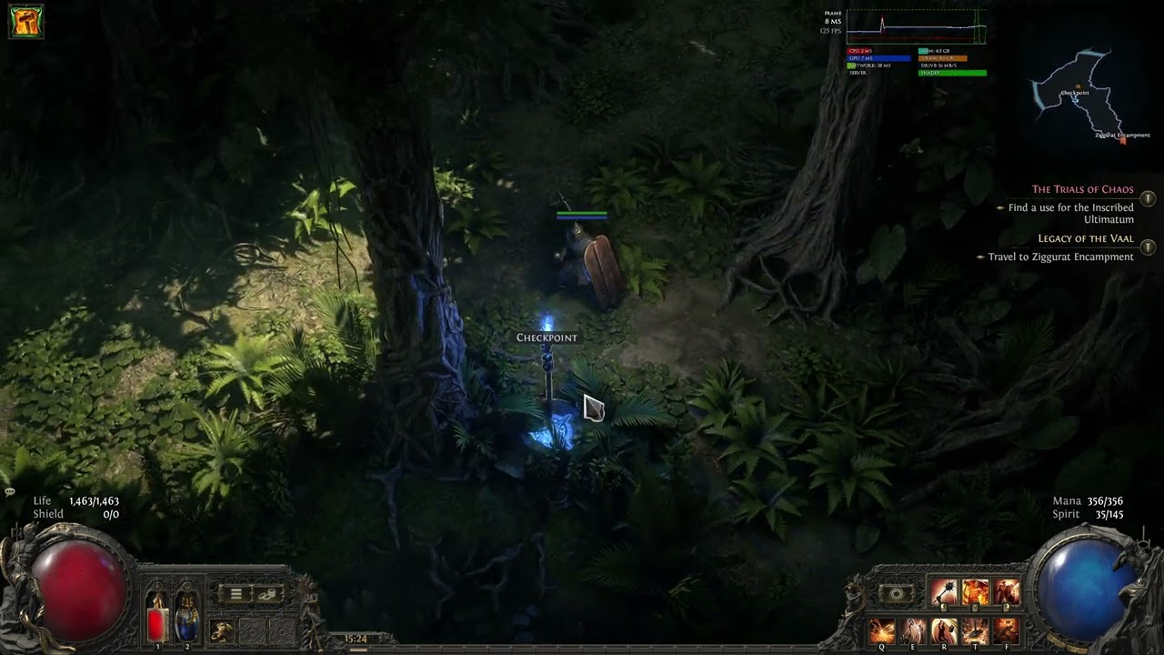 poe2 global illumination off/on comparison - jungle