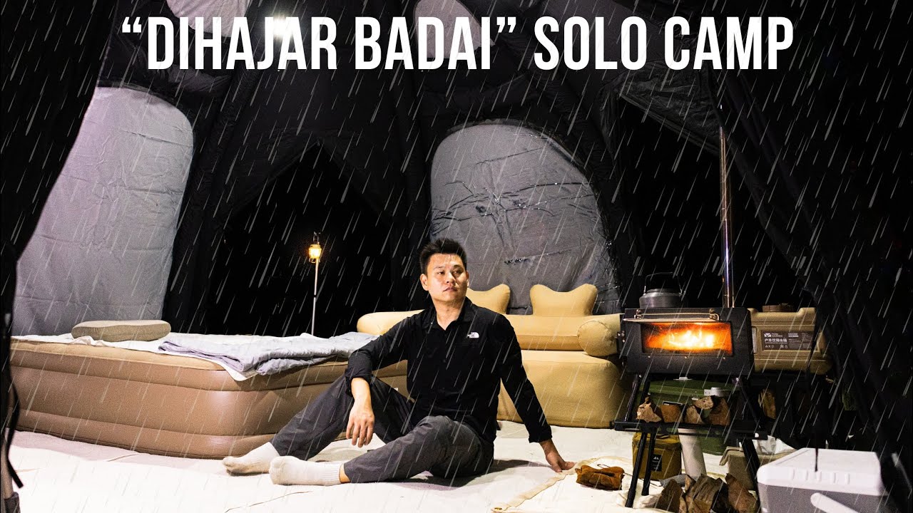 BADAI GANAS VS TENDA ANGIN! SOLO CAMPING DENGAN TENDA COODY DOME