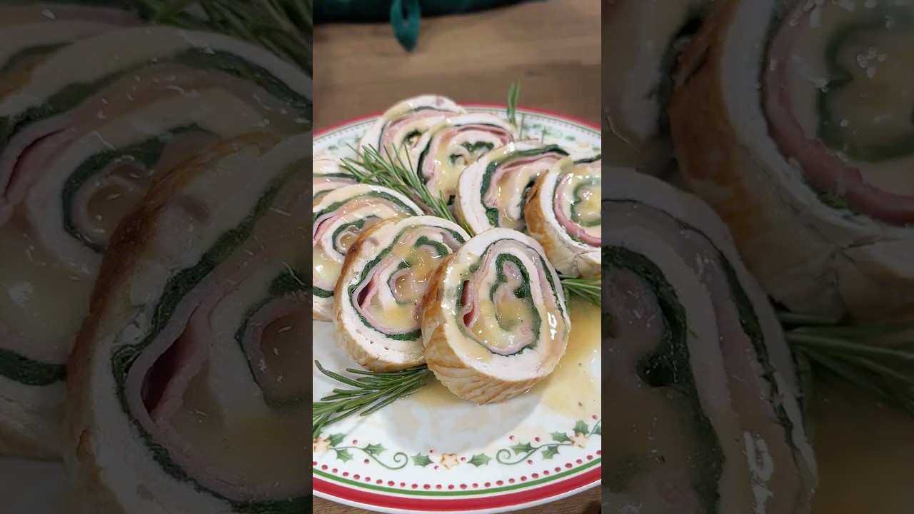 ROLL&Egrave; di TACCHINO - la RICETTA PERFETTA per NATALE🎄❤️🎅 #Shorts