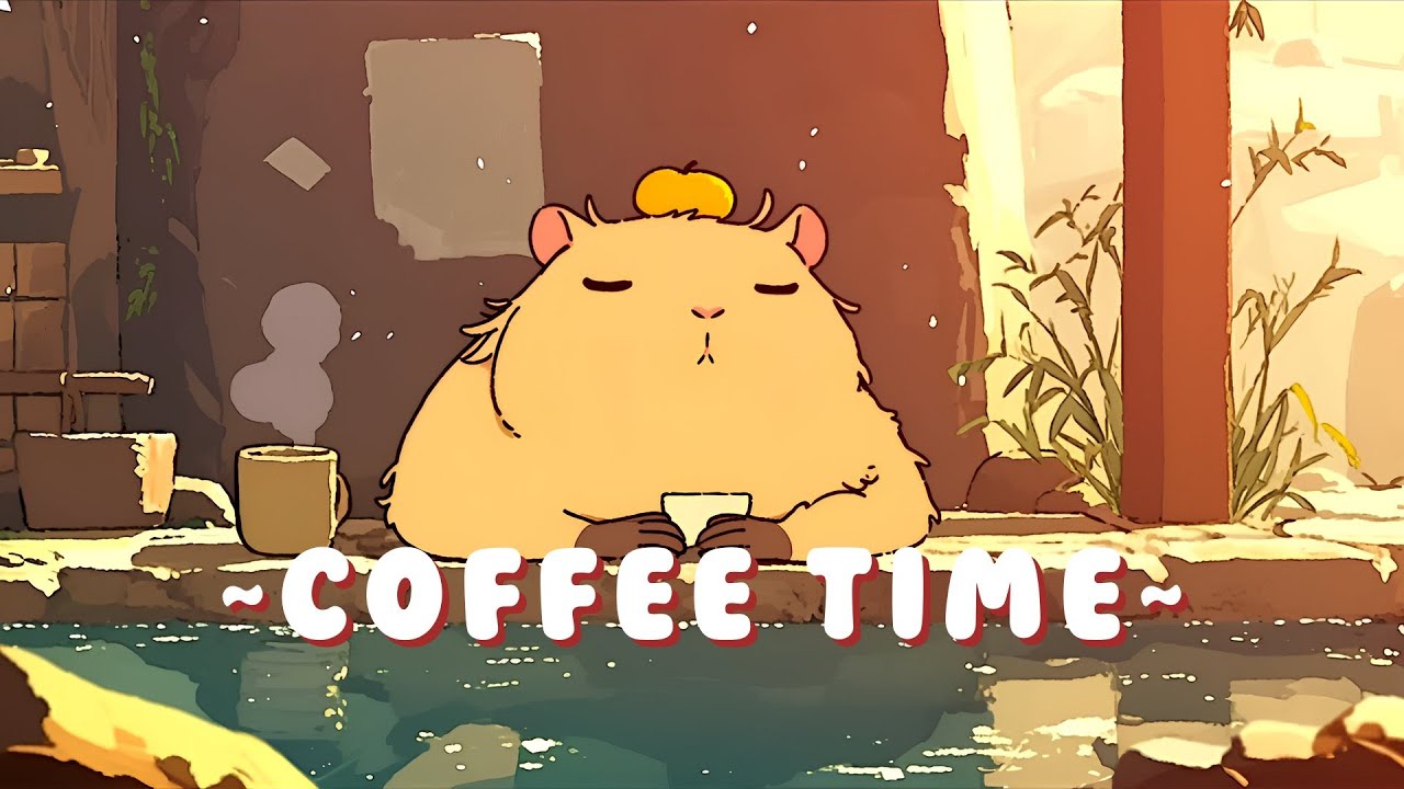 Capybara Chill Station - Study Session Music Mix ~ Cozy Times ~ 🦫 🌙 📖
