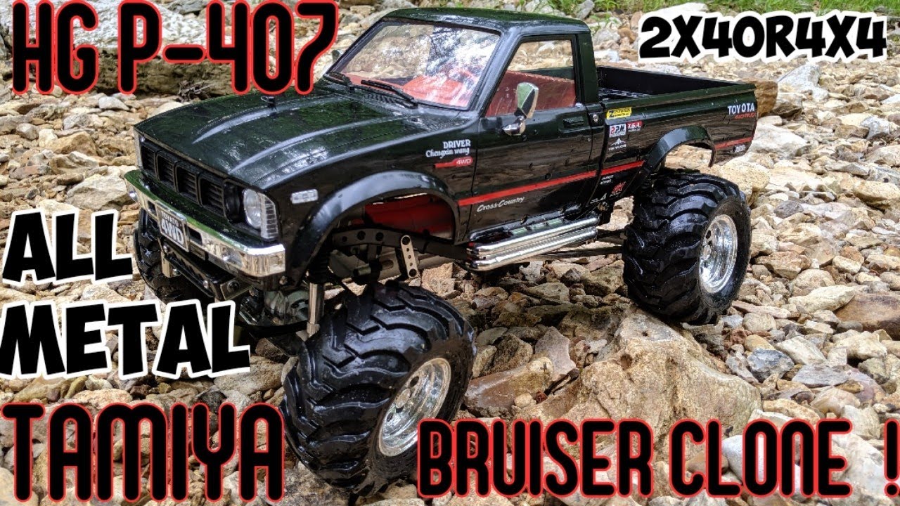 1/10 HGP-407 4×4 Truck running video rock climbing  (2012 Tamiya bruiser re-release)