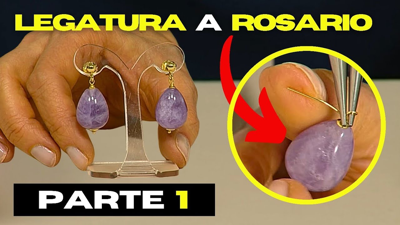 TUTORIAL Legatura a Rosario | Orecchino in Argento
