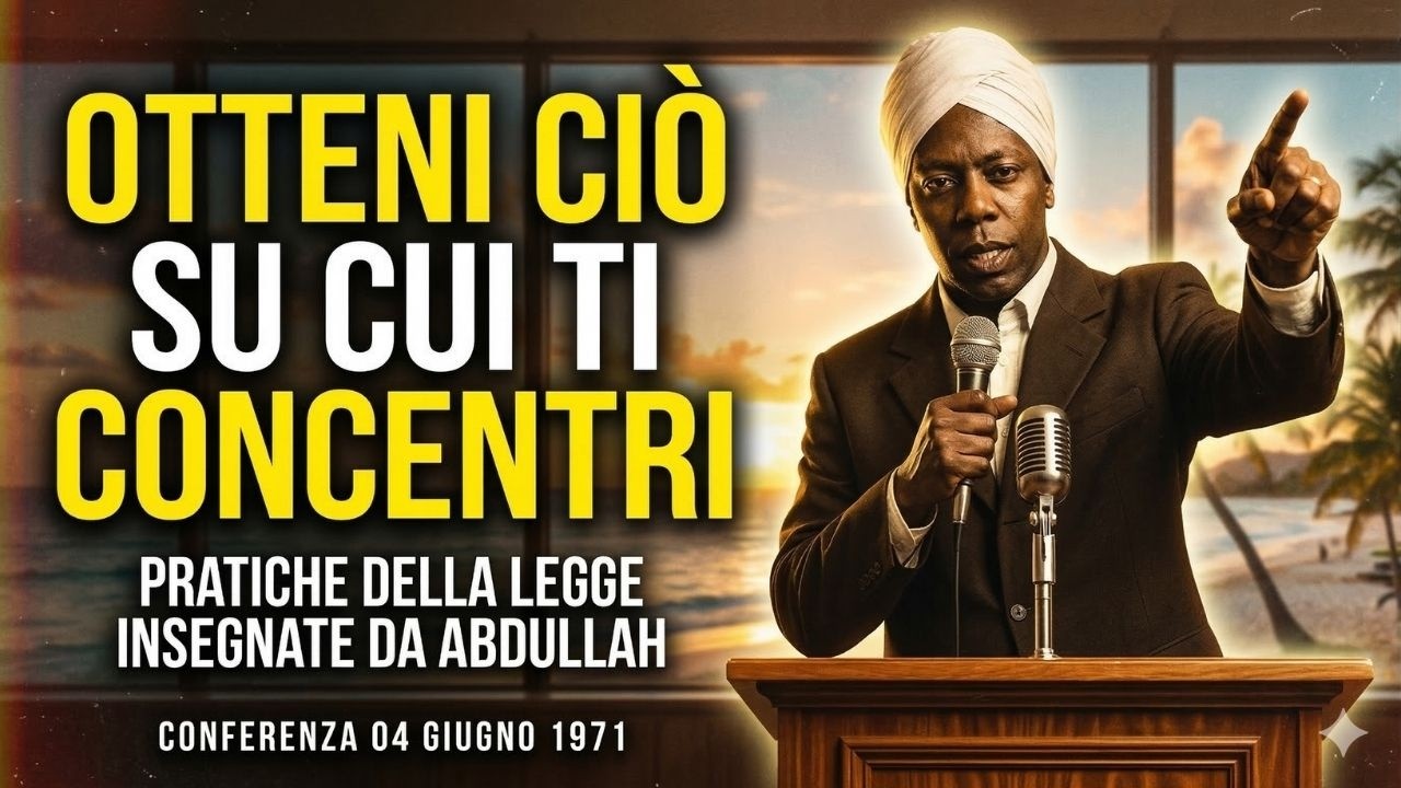 IMPARA COME USARE “LA LEGGE DELLA COSCIENZA” INSEGNATA DA ABDULLAH | CONFERENZA DI NEVILLE GODDARD