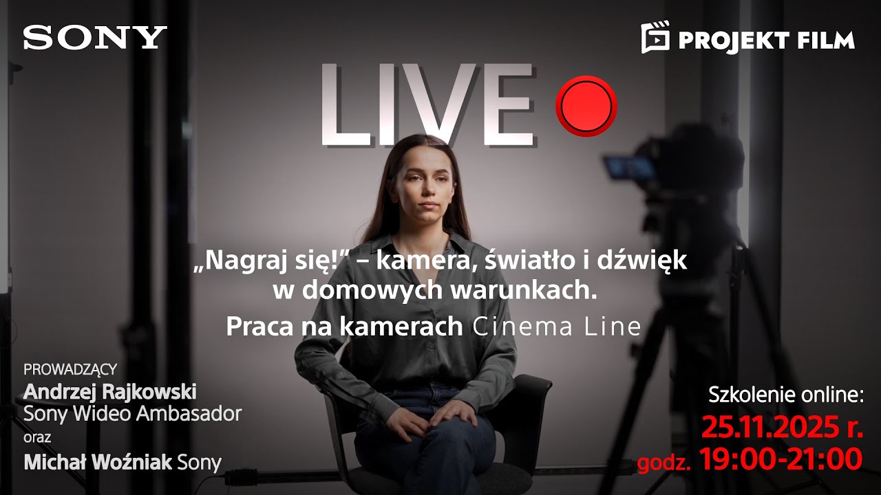 Szkolenie online - „Nagraj się!” - kamera, światło i dźwięk w domowych warunkach.