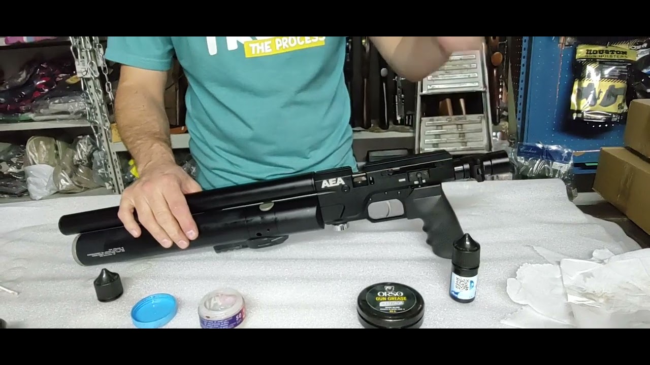 Cómo lubricar un arma neumática PCP mostramos un ejemplo en un AEA SF .