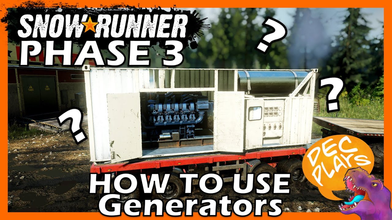 How to Use Generators - Snowrunner - Tutorial Shorts