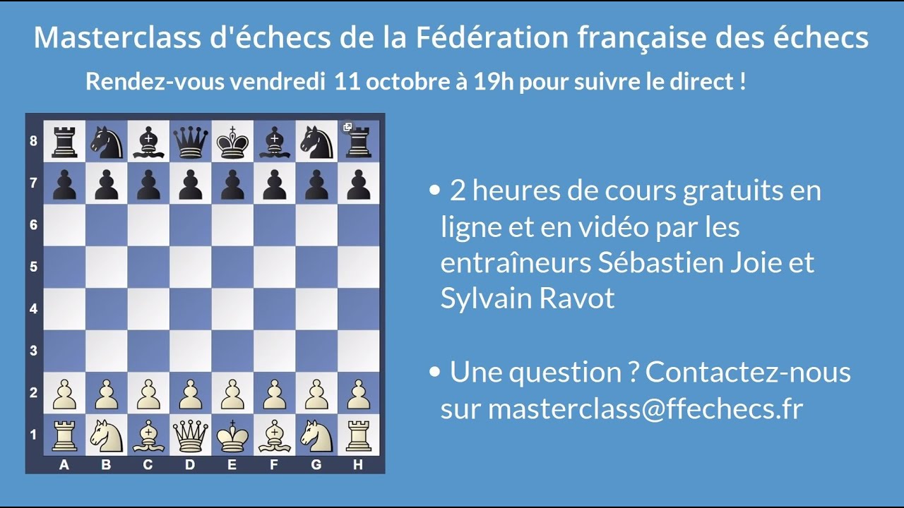 9e Masterclass d'échecs pour les clubs - Octobre 2019