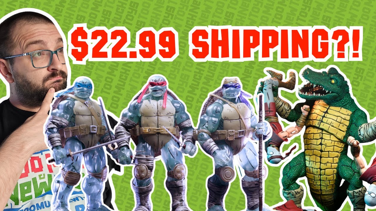 NECA Shipping Price Is CRAZY   Ghost Ronin Turtles and Leatherhead
