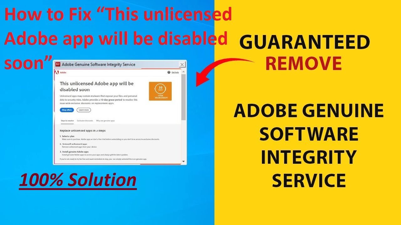Guaranteed | How to Disable Adobe Genuine Software Integrity Service 2022