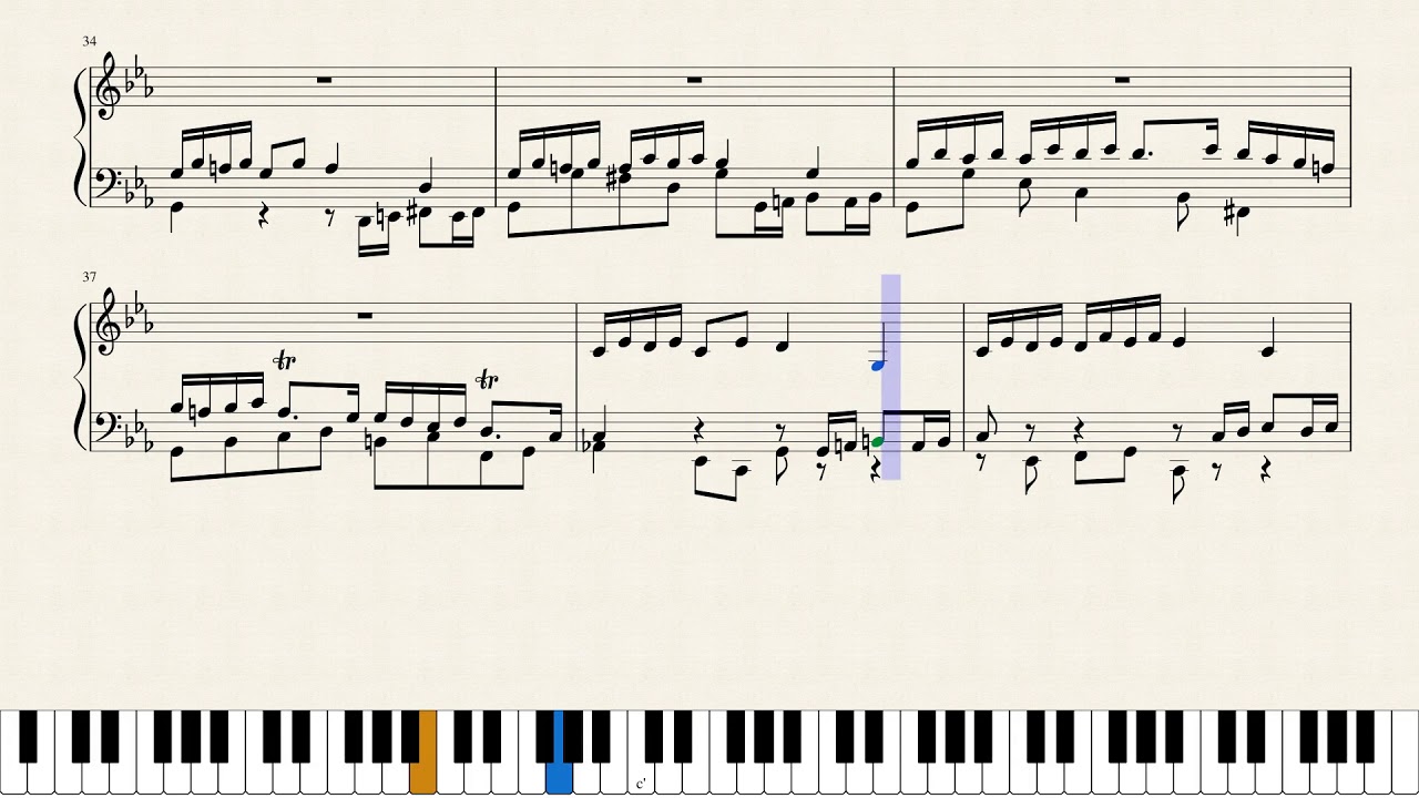 J. S. Bach Prelude and Fugue in C Minor, BWV 549 [Piano arrangement]