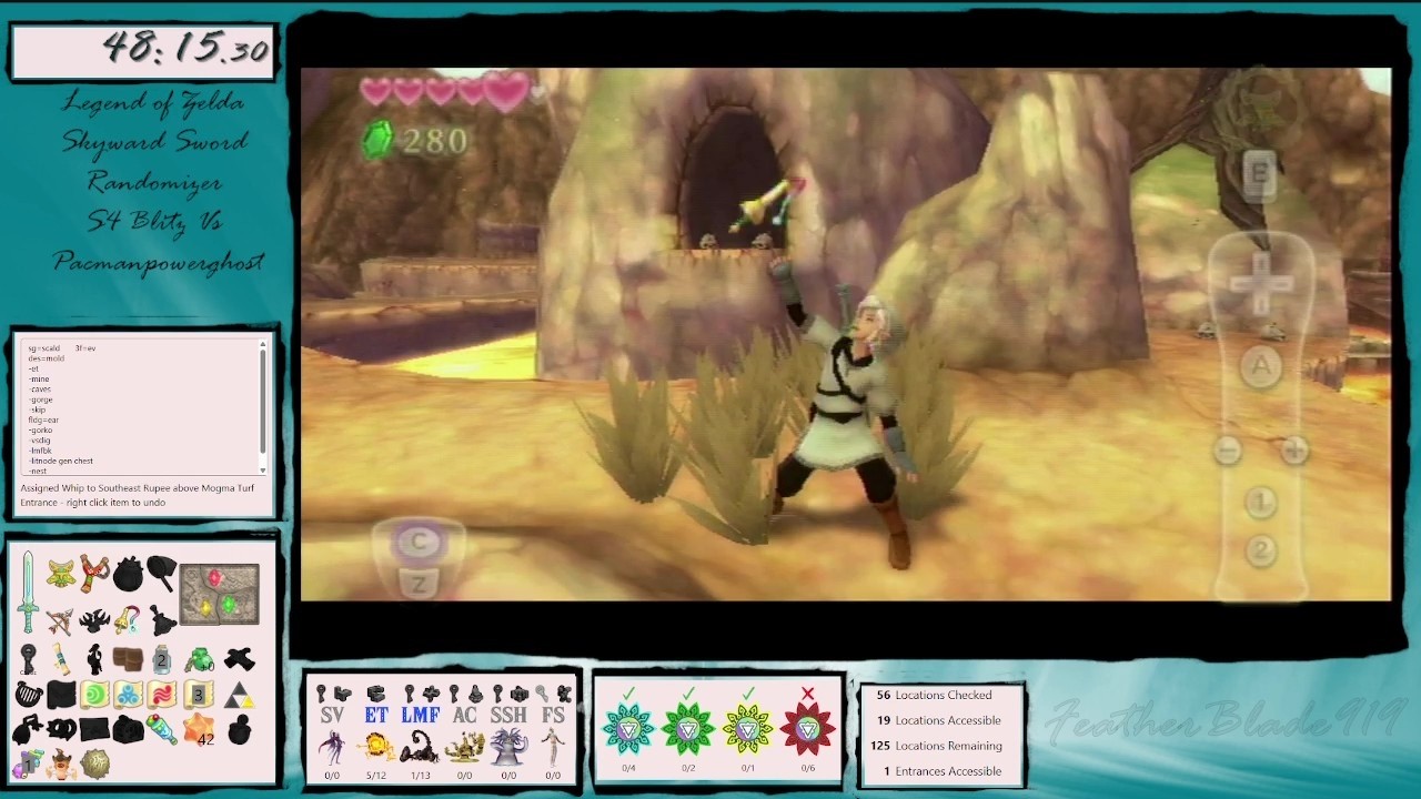 Legend of Zelda Skyward Sword Randomizer Casual Race vs @pacmanpowerghost  - 2-25-2026