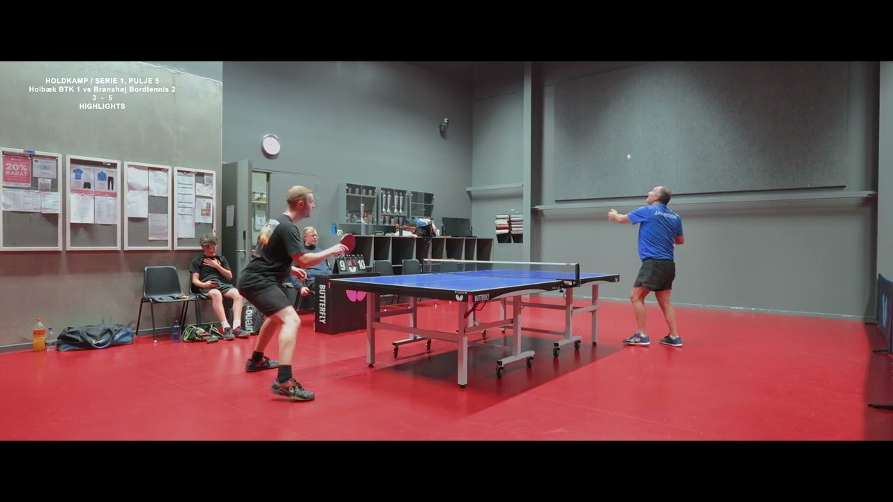 Holbæk BTK 1 vs Brønshøj Bordtennis 2