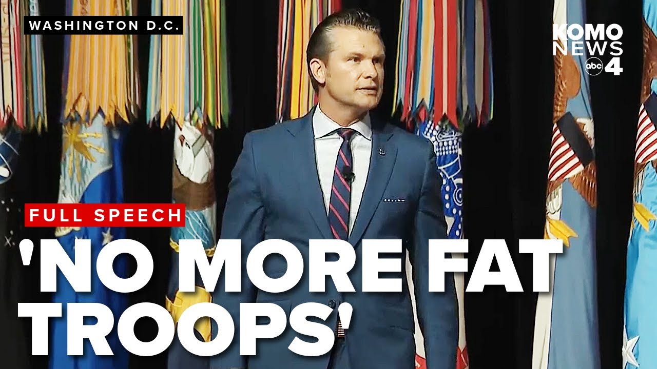 Secretary of War Pete Hegseth vows to end 'politically correct' leadership in military overhaul