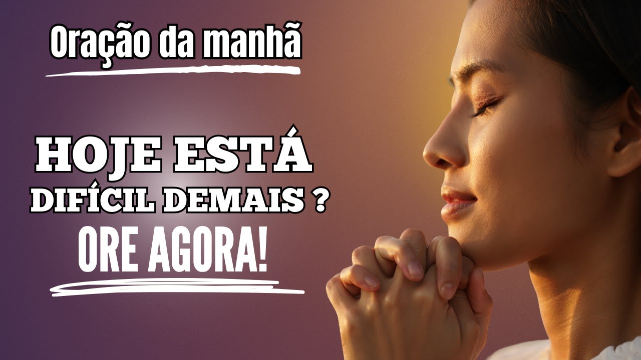 QUANDO VOCÊ NÃO TEM MAIS PALAVRAS, O ESPÍRITO SANTO ORA POR VOCÊ! Oração da manhã
