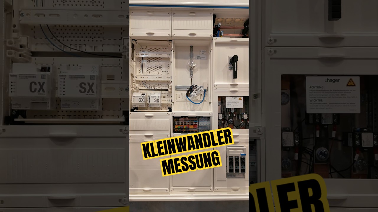 Kleinwandler Messung von Hager #elektriker #schaltschrank #verteilerbau