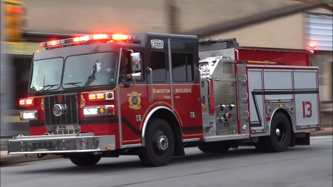 Morton - Rutledge Fire Company Engine 13-1 Responding