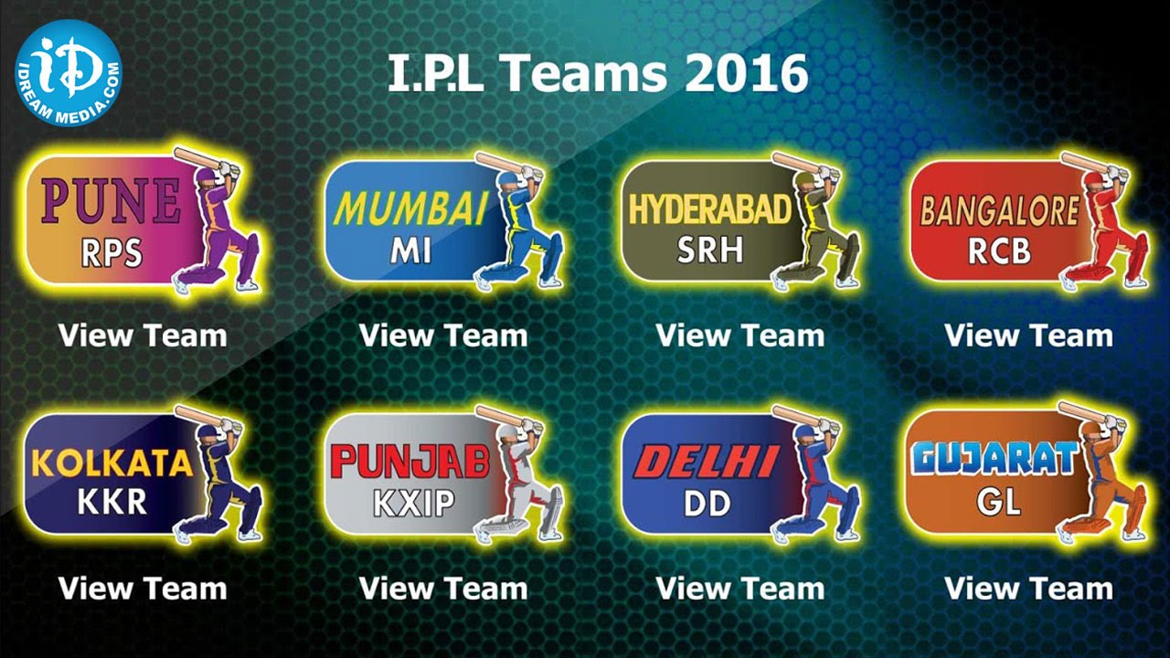 IPL 2016 Schedule Complete Time Table in Match Timings