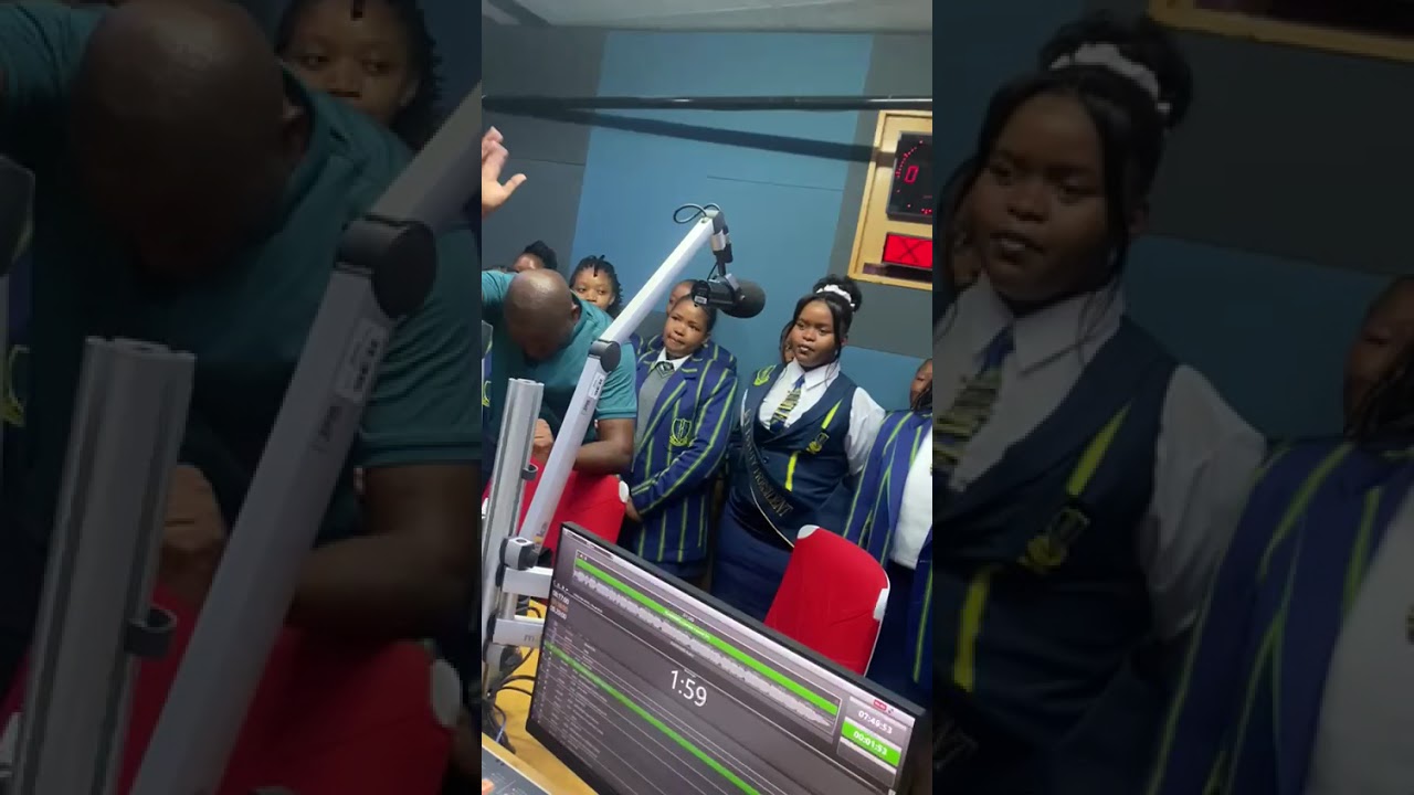 Brebner high school choir was live on LesediFM yesterday.