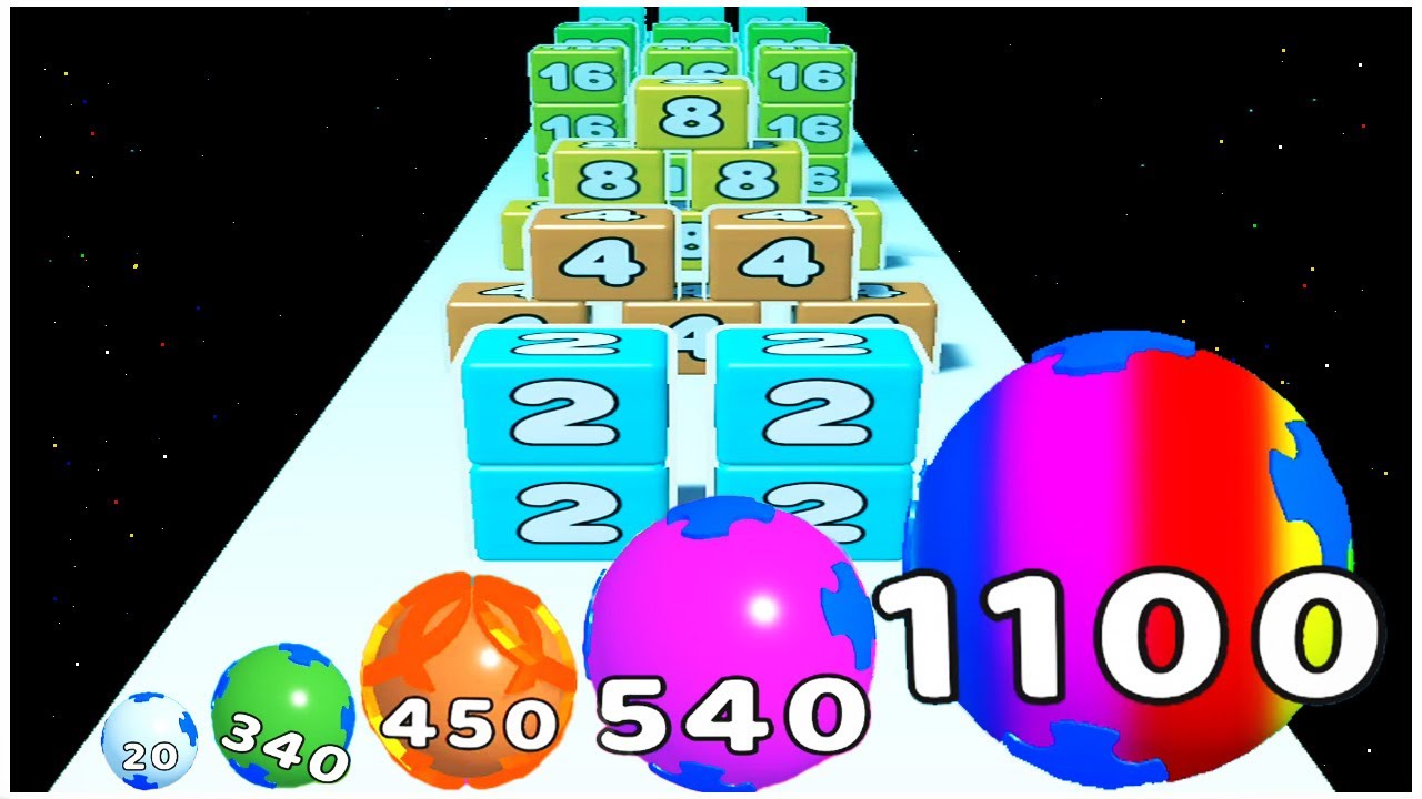 Ball Run Merge and Destroy Vs 2048 Snake Run