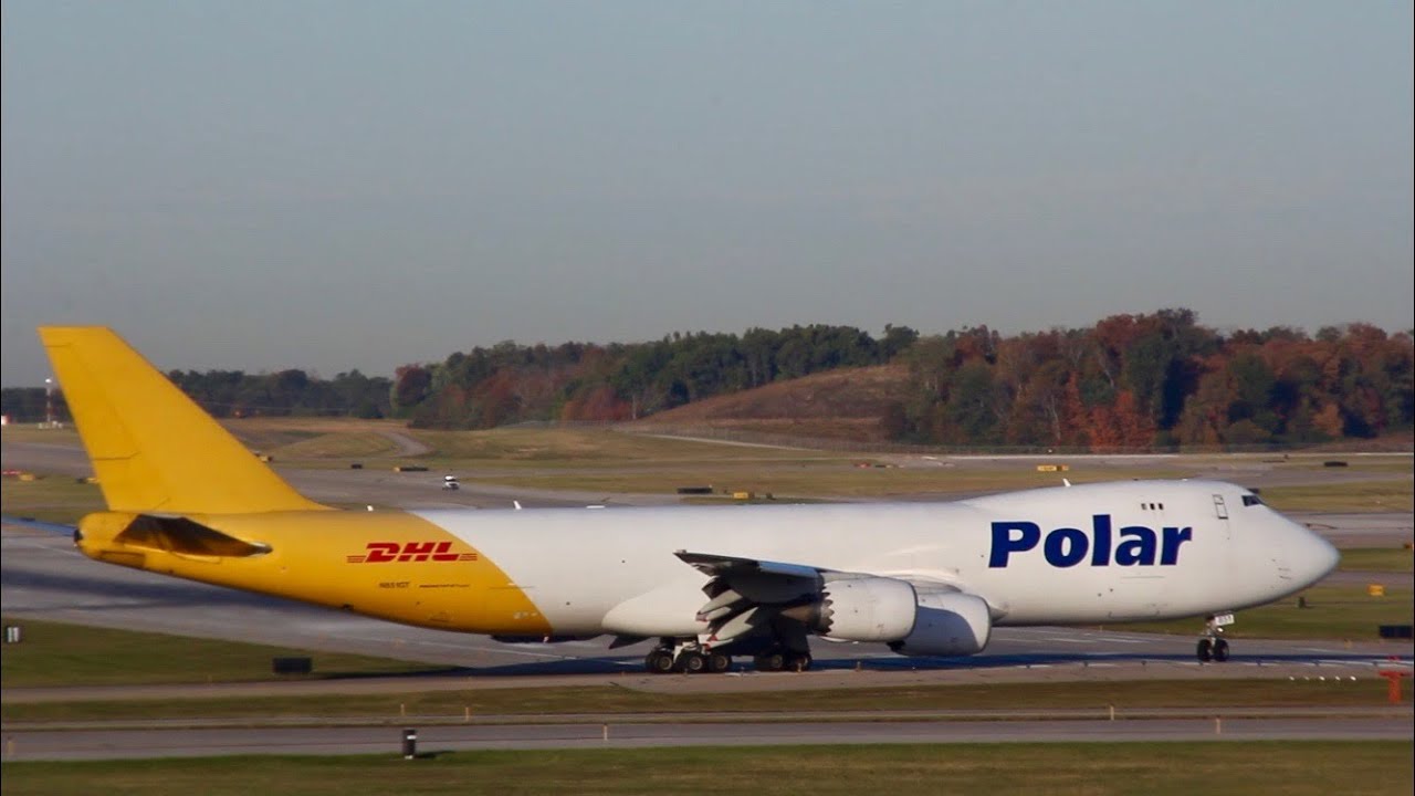 Sunrise Takeoff | Polar Air Cargo/DHL Boeing 747-8F