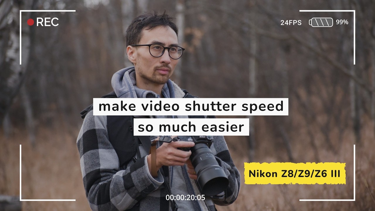 Shutter Angle on the Nikon Z8 / Z9 / Z6 III | Tutorial