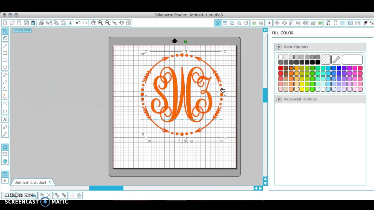 How To Make a Monogram in Silhouette Studio