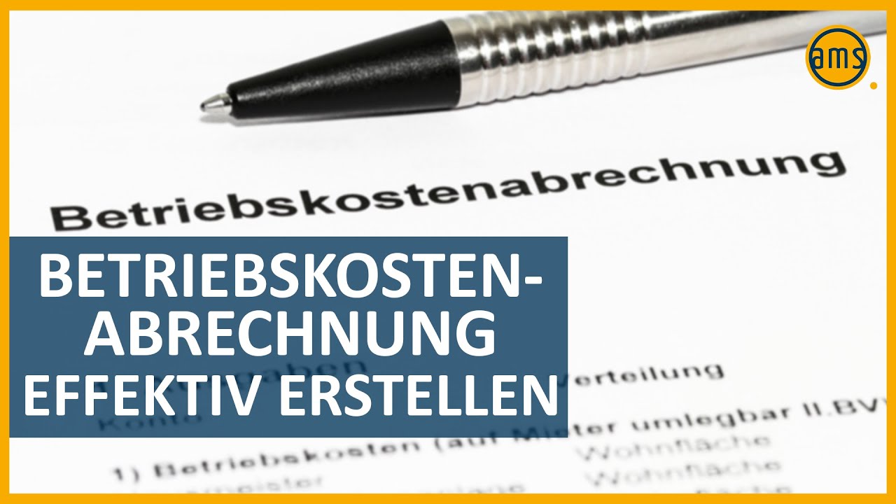 Wie du die Betriebskostenabrechnung für den Mieter richtig erstellst!