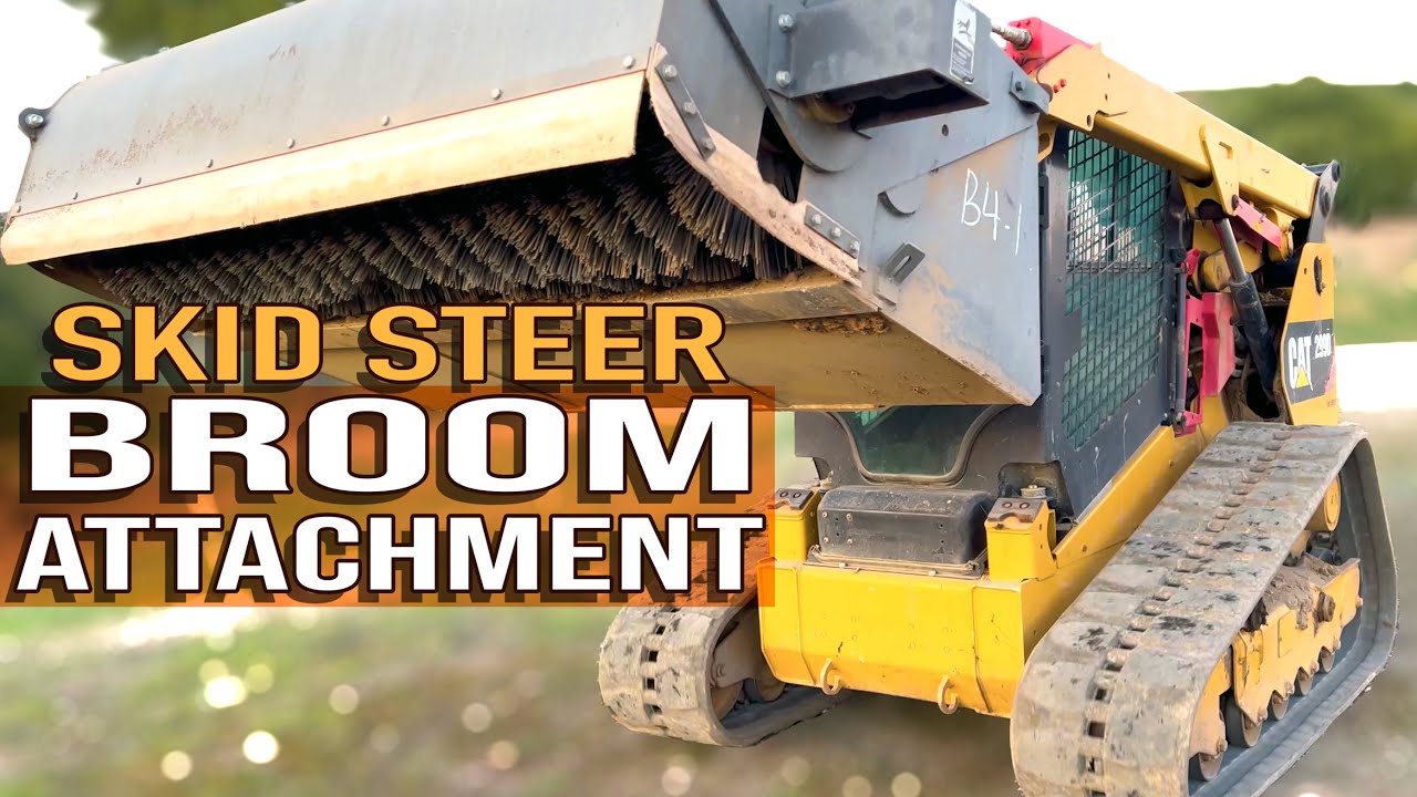 Тестирование насадки Skid Steer Broom