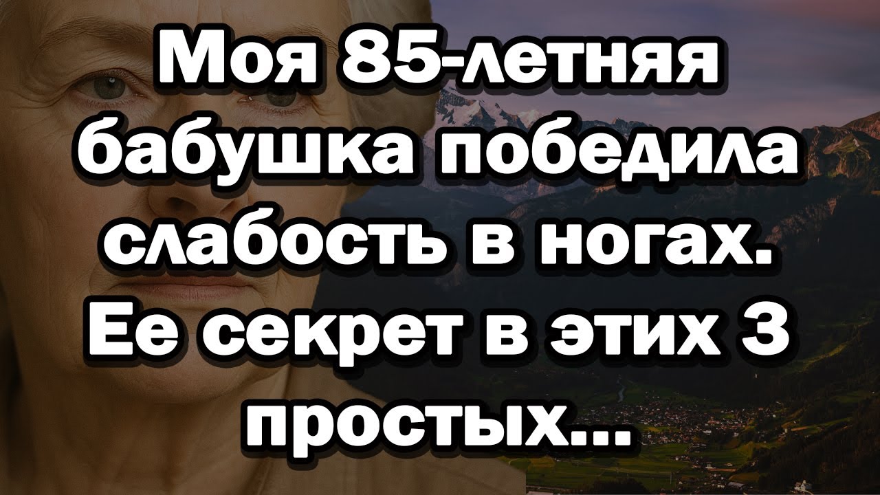 Моя 85-летняя бабушка победила слабость в ногах. Ее секрет в этих 3 простых движениях.