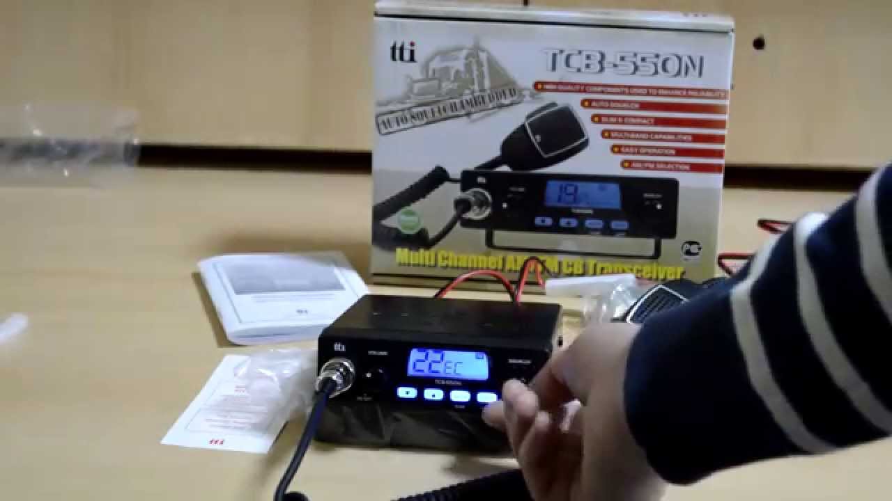 Statie radio CB TTi TCB-550 N cu squelch automat - Prezentare