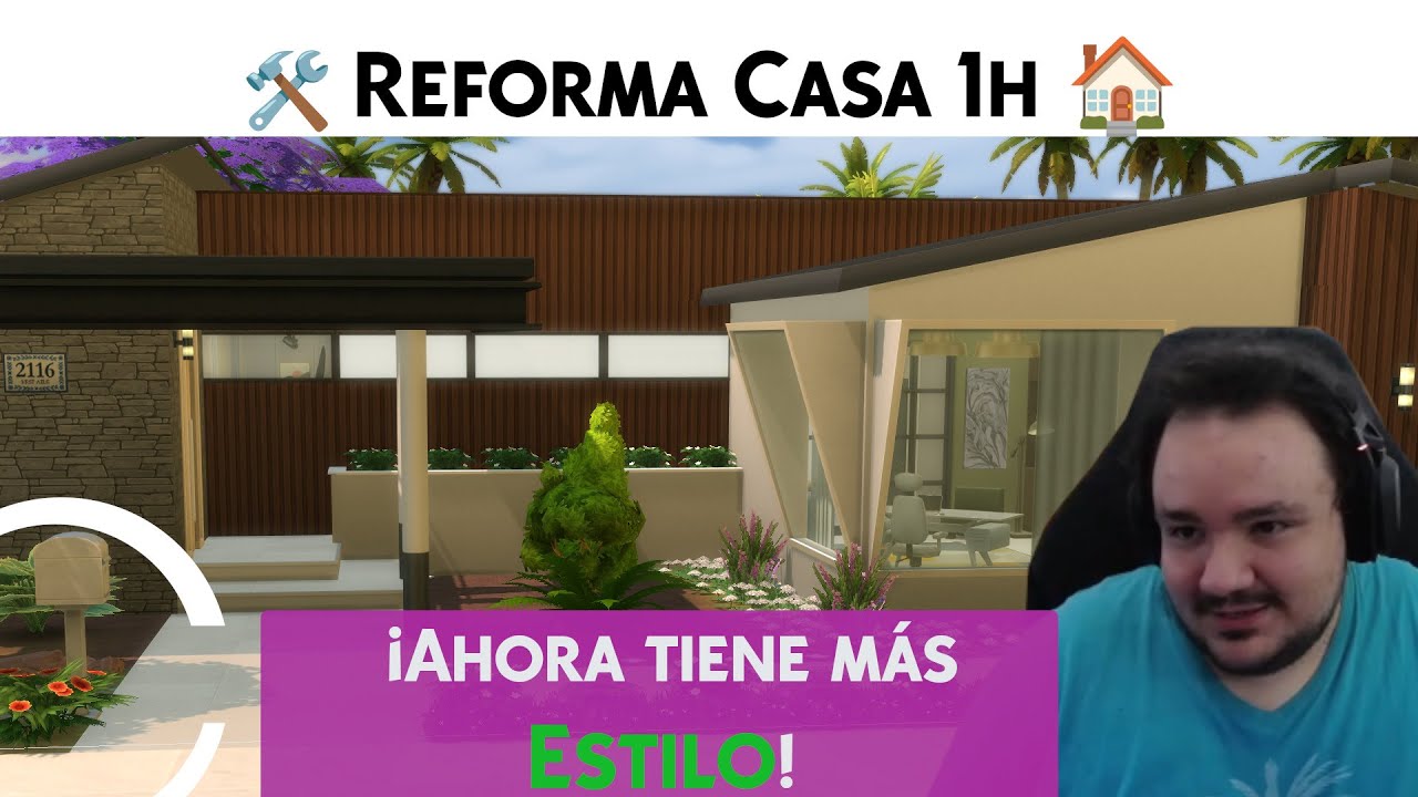 REFORMA de la Casa que hice en 1h Sims 4