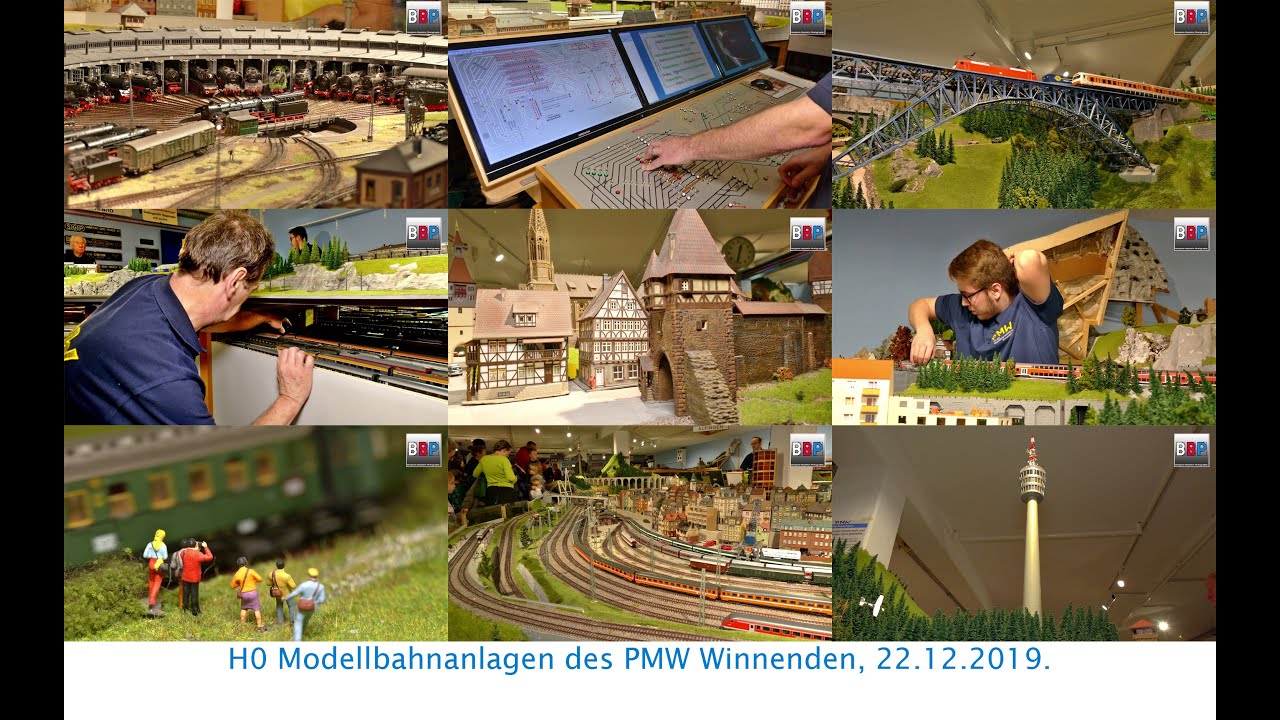 PMW Winnenden 1/87  Scale Model Railroad Layout / HO Modellbahnanlage, Germany, 2019.