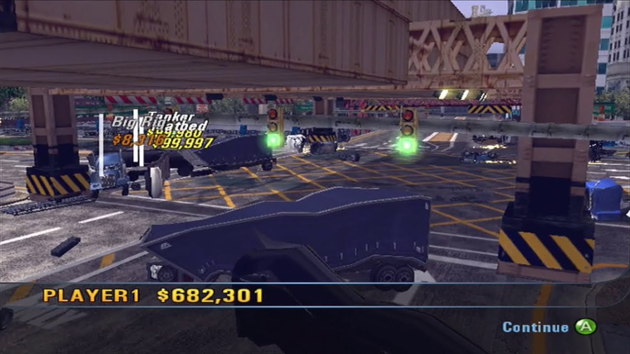 Burnout 3: Takedown - Bus Blockade #062 - $3,721,884 (World Record)