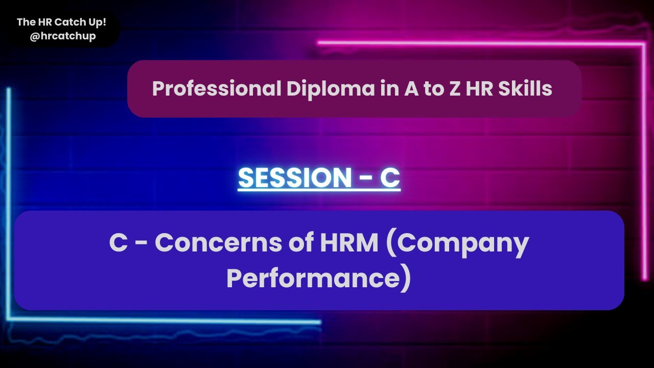 C - Concerns of HRM