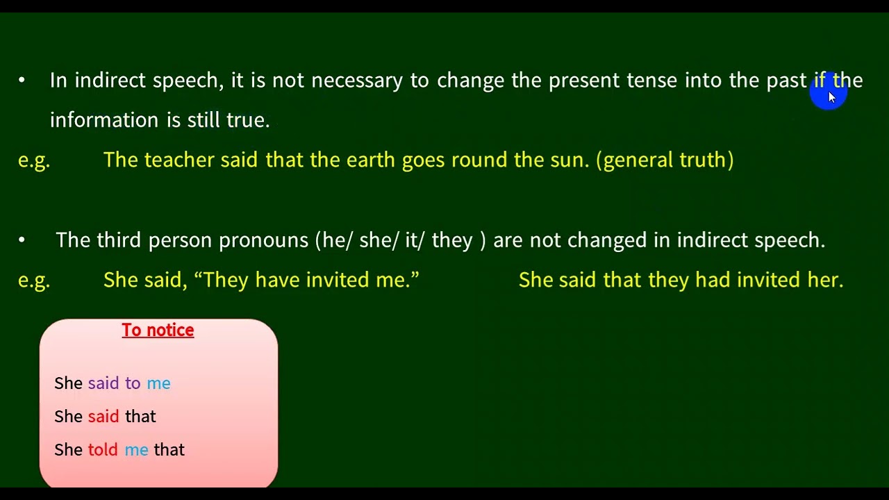Grade 9 English Unit 5 lesson 3: She said that she was busy